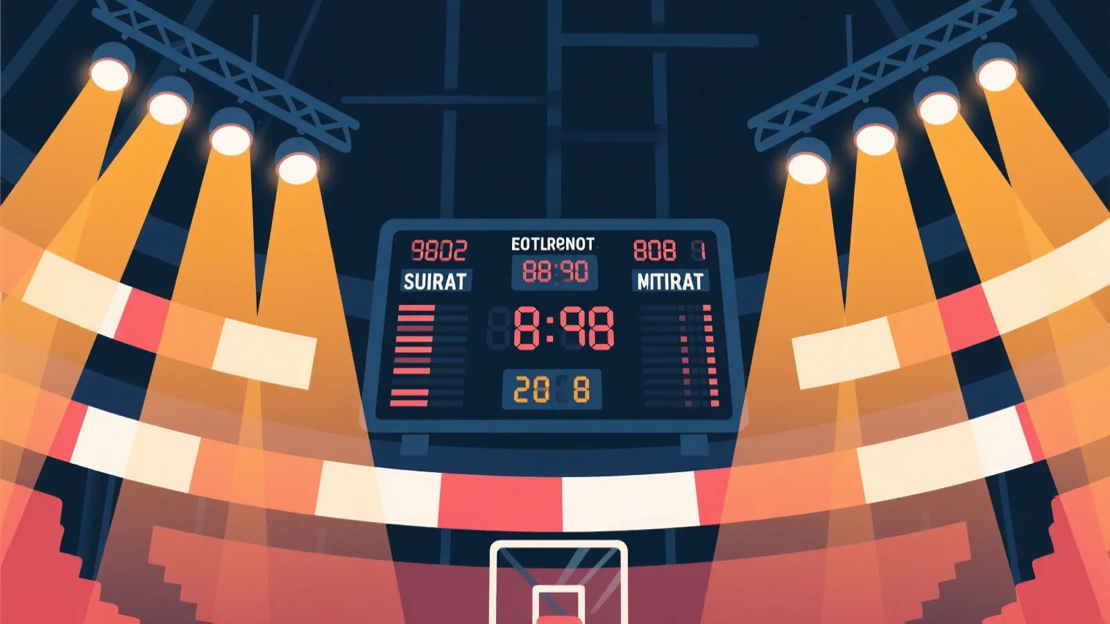 NBA赛程与实时比分视觉图